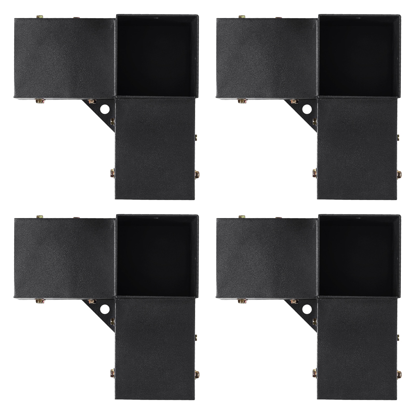 Pergola Corner Bracket Kit 3-way Heavy Duty Post Base For Woodworks_voghion.com